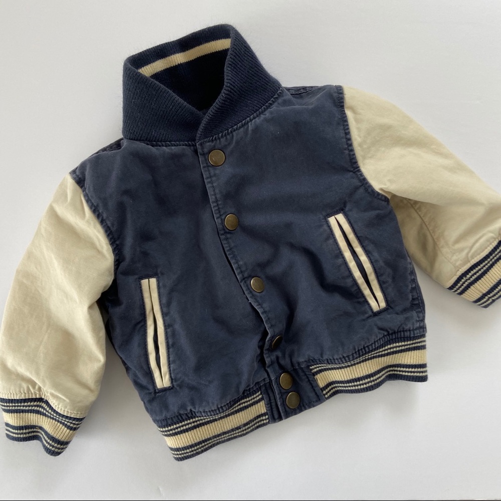 BABY GAP || varsity bomber jacket